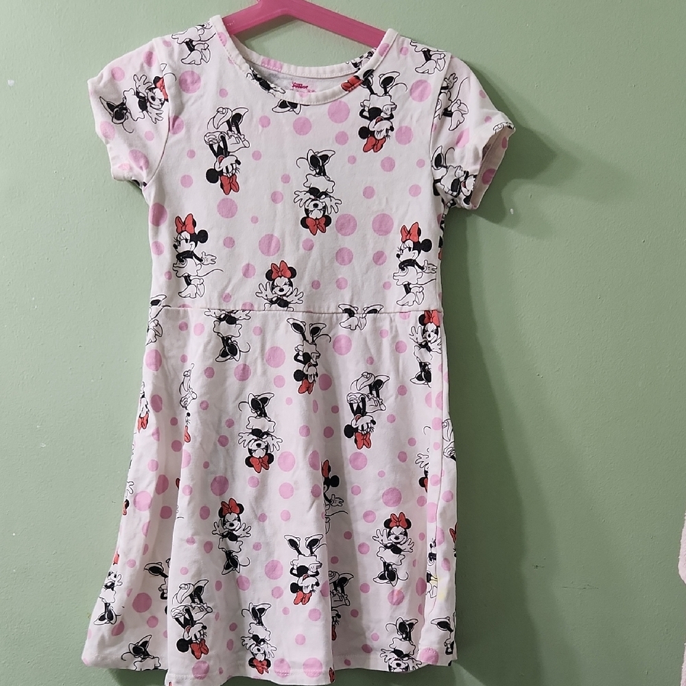 Pink and Black Mickey Mouse Casual Sundress